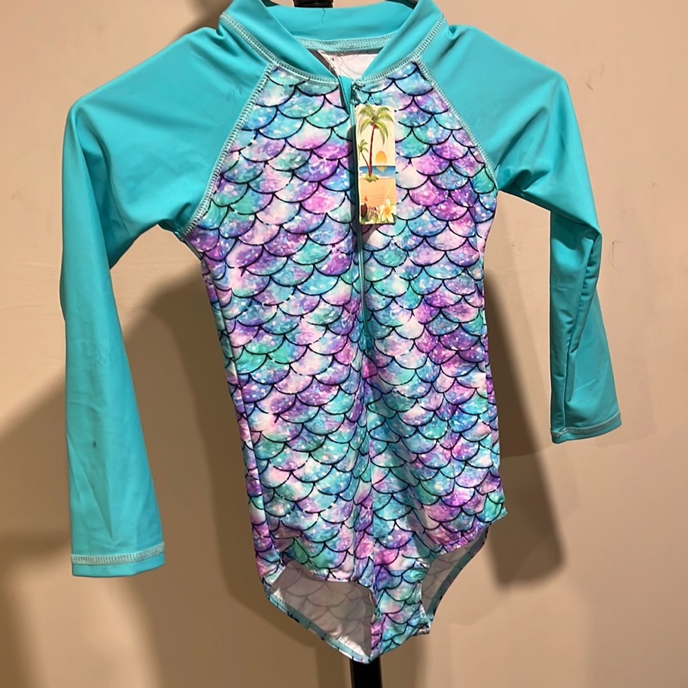 Rash guard swim suit